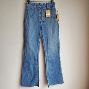 Reformation Cher Jeans in Baltic NEW